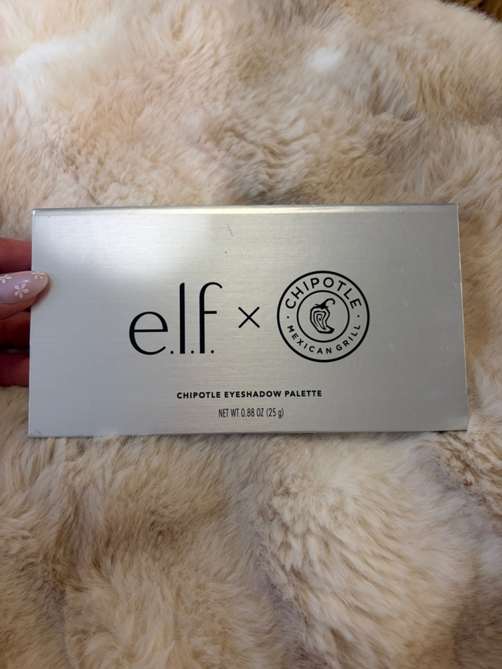 e.l.f. x Chipotle Silver Eyeshadow Palette - Silver new without box